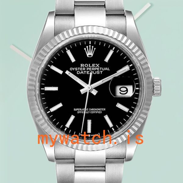 Rolex Datejust Men's 36mm 126234BKSO Silver-tone Automatic: A Timeless Classic