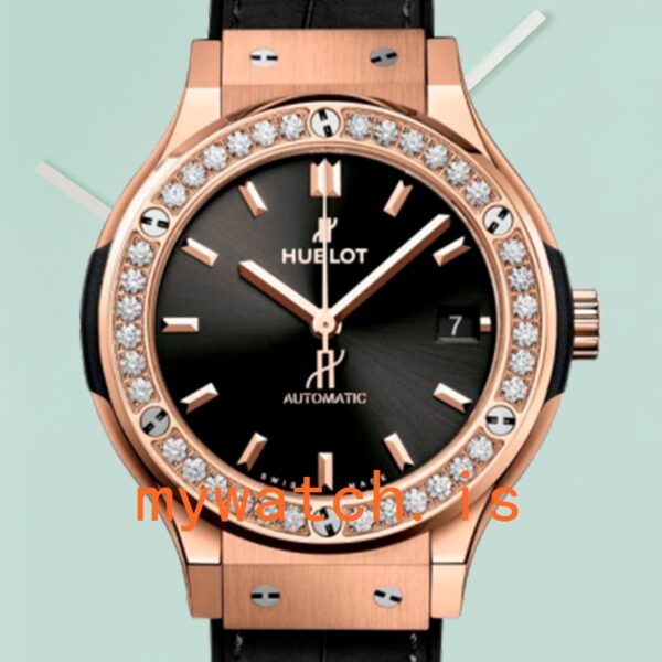 Hublot Classic Fusion Ladies 565.OX.1480.LR.1604 33mm Rose Gold-tone: Genuine vs. Replica