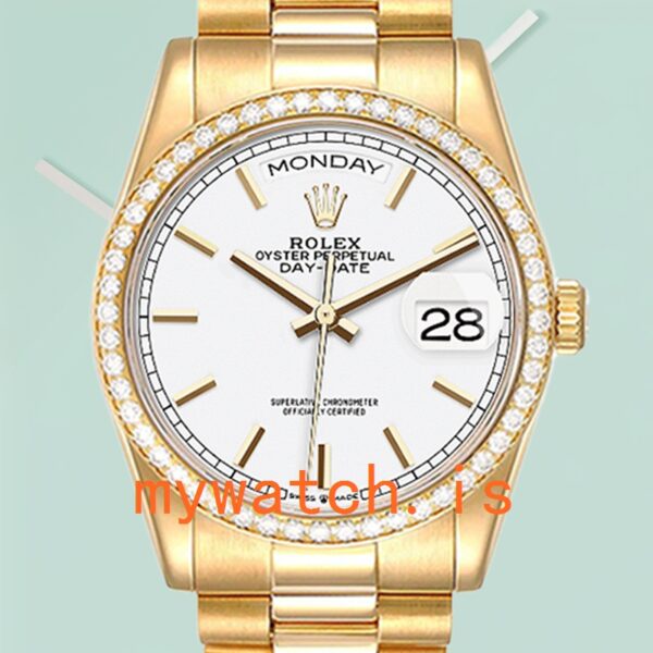 Rolex Day-Date Men's 36mm M128348RBR-0047 Gold-Tone Automatic: A Symbol of Prestige